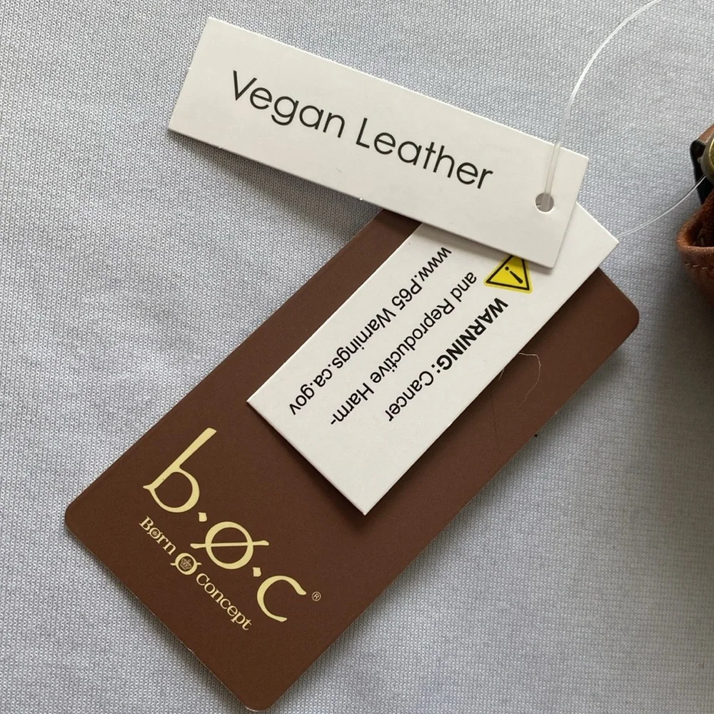 Born O Concept Floral Embossed Saddle Ridge Vegan‎ Leather Wallet